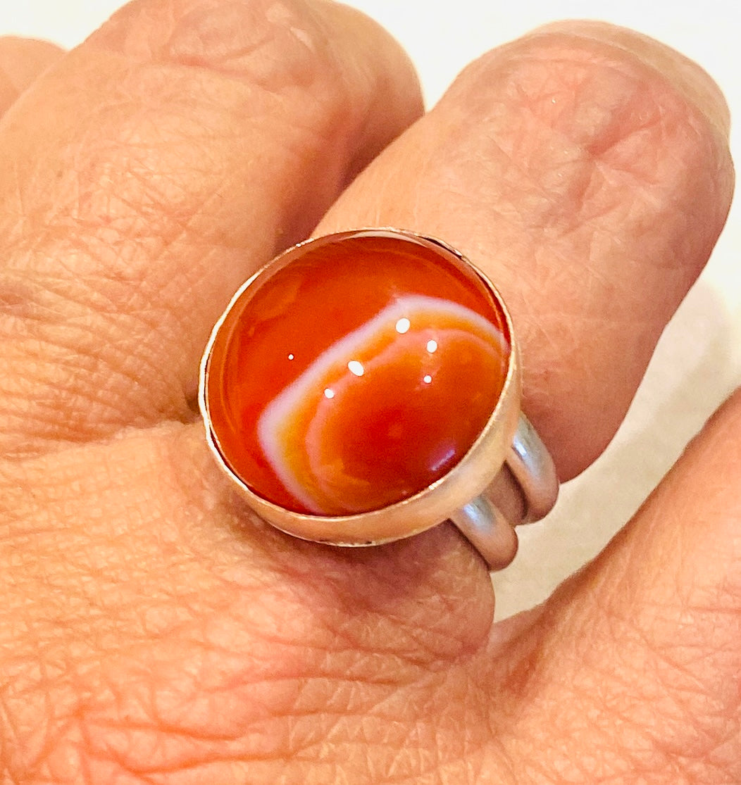 Banded Agate Ring