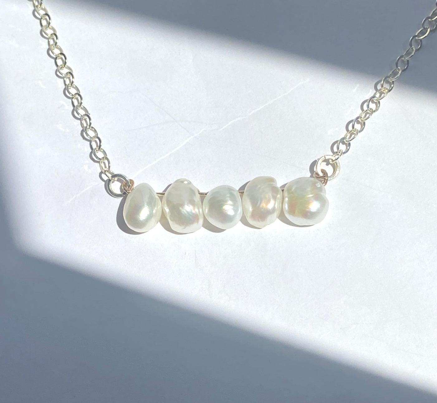 Pearl Bar Necklace