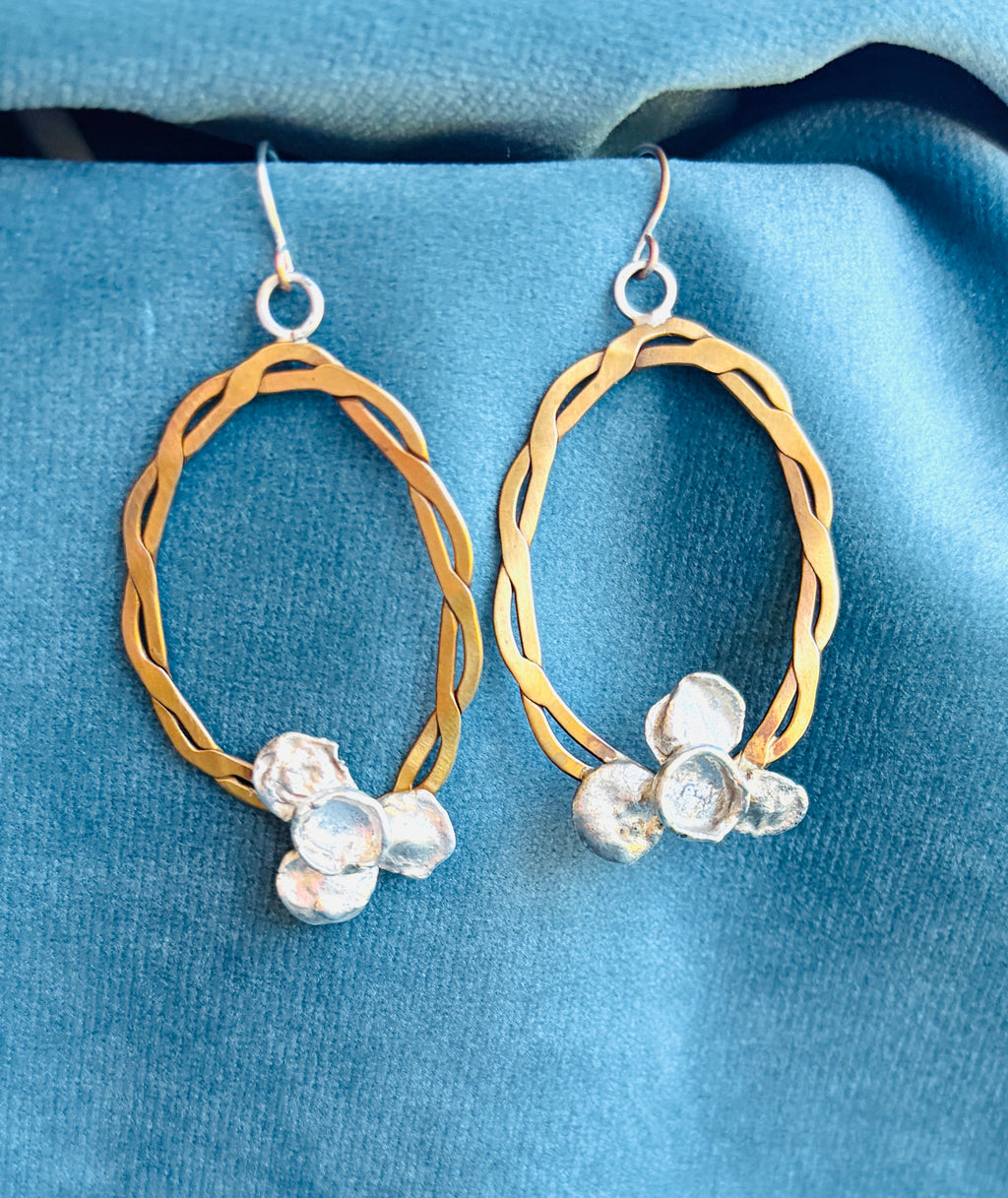 Braided Brass Water Dangles