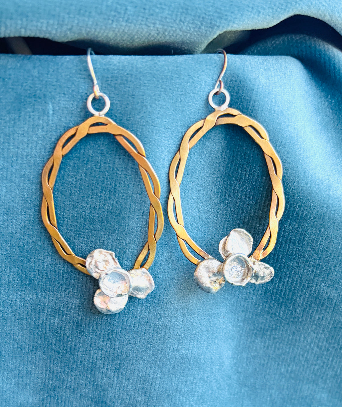 Braided Brass Water Dangles