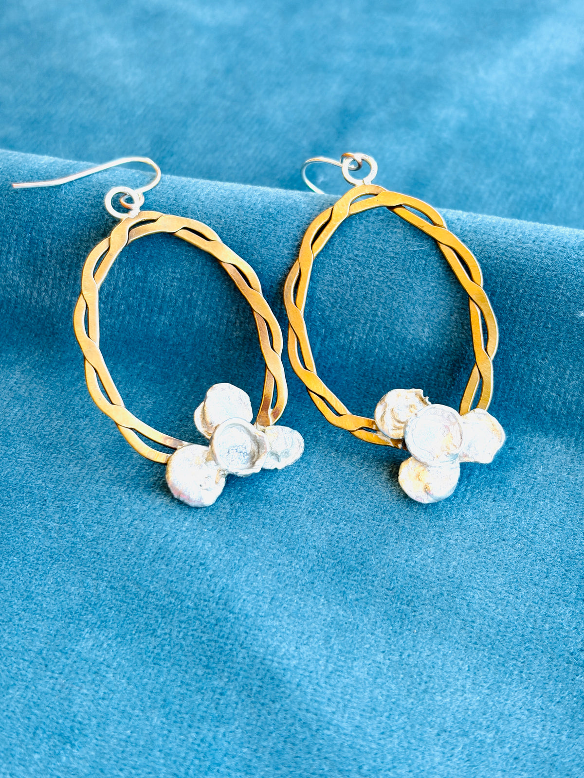 Braided Brass Water Dangles