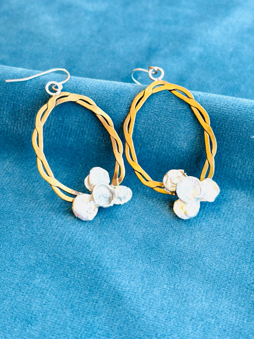 Braided Brass Water Dangles