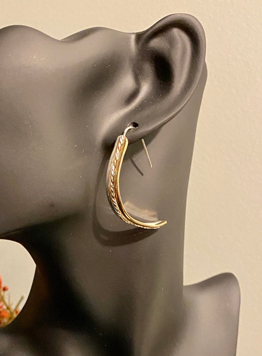 Gold and Silver drop with a twist